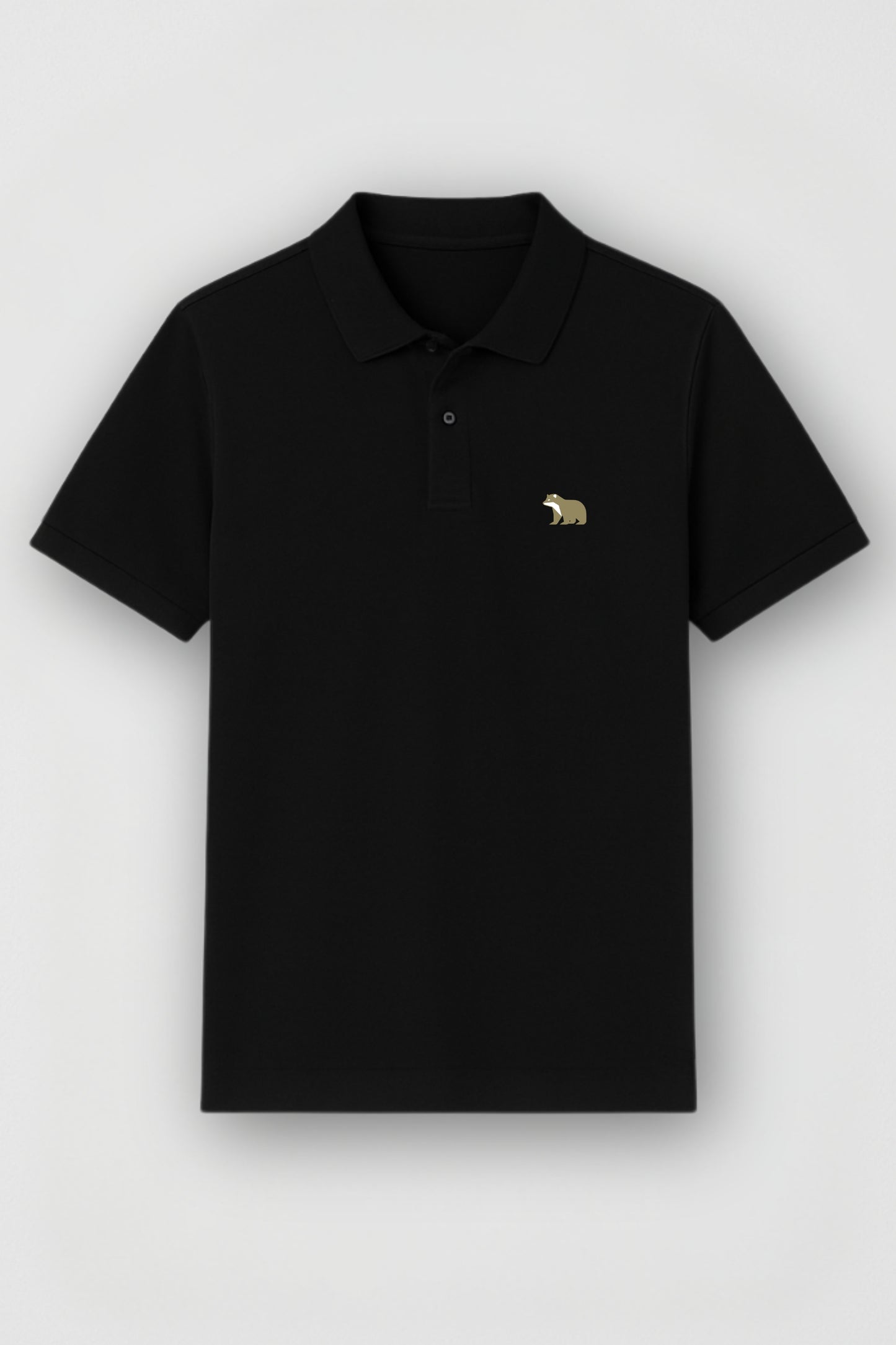 Everyday Badger Polo Black T-Shirt